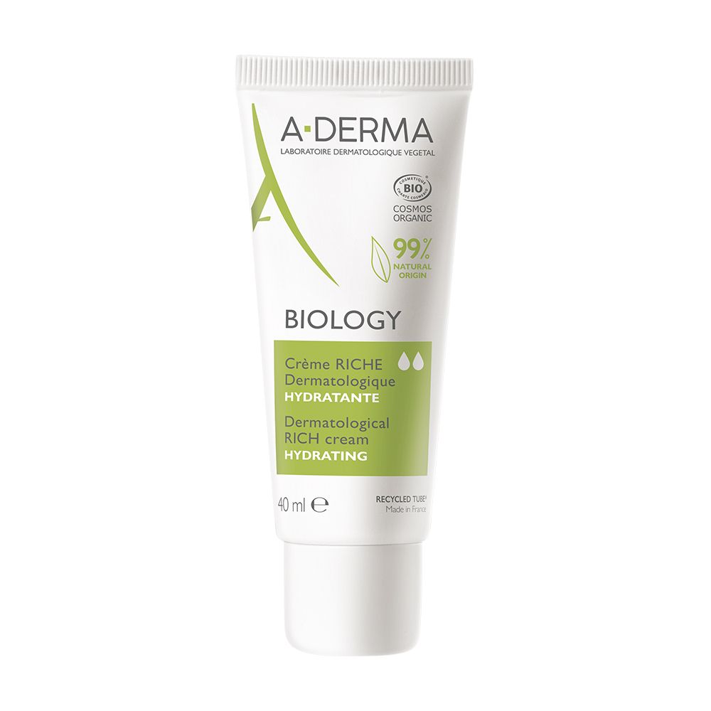 A-Derma Biology Crema ricca dermatologica idratante 40ml - pelle secca