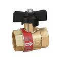 Vanne à bille avec clapet anti-retour intégré pour installations de chauffage ballstop Caleffi 327 1