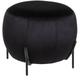 Atmosphera - Pouf Calabaza velours noir créateur d'intérieur - Noir