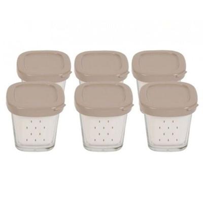 SEB - coffret de 6 pots avec égoutoir delices box pour yaourtiere