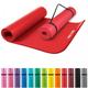 Tapis en mousse grand - 190x100x1,5cm (Yoga - Pilates - sport à domicile) - Couleur : rouge - rouge