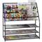 Relaxdays - Porte-magazines, xl, hlp: 96 x 97 x 37 cm, porte-revues en métal, à poser au sol,
