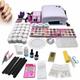 Senderpick - Nail Studio uv Gel starter set, couteau à ongles, lampe uv, gel coloré uv, Nail Art set