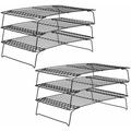 Lot de 2 grilles de refroidissement empilables à 3 étages pour gâteaux 25 x 40 cm - RWCuisine et