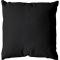 Coussin déhoussable 40 x 40 cm lola 100% coton coloris noir