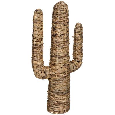 Atmosphera - Objet déco Cactus en osier h 75 cm Beige