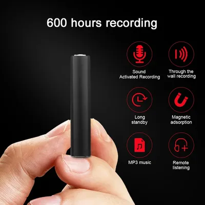 Mini enregistreur vocal numérique Portable 600 heures petit appareil d'enregistrement numérique
