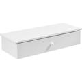 Comodino sospeso da camera salotto 60x24x12,6 cm con cassetto vari colori colore : bianco