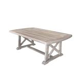 Surfside Driftwood Grey Teak Deck Coffee Table by Havenside Home