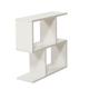 Antre Rectangle 4 Shelves End Table, Narrow Chairside Table, 23 inch Skinny End Table for Living Rooms