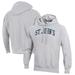 Men's Champion Heathered Gray St. John's Red Storm Reverse Weave Fleece Pullover Hoodie