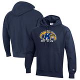 Men's Champion Navy Kent State Golden Flashes Reverse Weave Fleece Pullover Hoodie