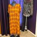 Lularoe Dresses | Lularoe Geometric Print Dress Size 2x | Color: Red/Yellow | Size: 2x