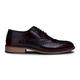 Mens Real Leather Vintage Shoes Brogues 1920s Suede Tweed Laced Shoes Smart Formal - Bordo 9