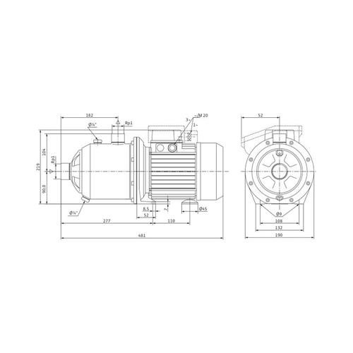Hochdruck-Kreiselpumpe mc 305-DM/IE3 - Wilo