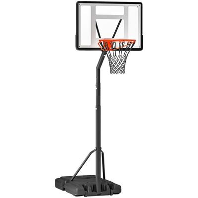 Homcom - Basketballkorb Outdoor mit Ständer, 255–305cm Höhenverstellbar Basketballständer mit