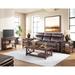 Stockbridge 4-Piece Wood Living Room Set with 45"L Coffee Table, Two Square End Tables and Console Table