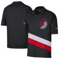 Men's Nike Black/Red Portland Trail Blazers 2021/22 City Edition Therma Flex Showtime Short Sleeve Full-Snap Collar Jacket