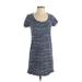 Gap Casual Dress - Shift: Blue Marled Dresses - Women's Size X-Small