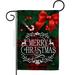 The Holiday Aisle® Avo 2-Sided Polyester 1.5 X 1.08 ft. Garden flag in Black/Red | 18.5 H x 13 W in | Wayfair 3BB998BBB2EB4AD4852A17B4F4F8D0F8