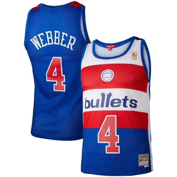 womens-mitchell---ness-chris-webber-blue-washington-bullets-hardwood-classics-1996-97-swingman-jersey/