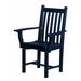 Wildridge Classic Side Outdoor Chair w/ Arms Plastic/Resin in Blue | 37 H x 26 W x 17 D in | Wayfair LCC-254-PATRIOT BLUE