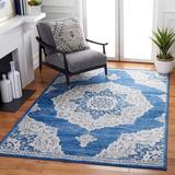 Blue/Gray 48 x 0.31 in Indoor Area Rug - Langley Street® Evart 802 Area Rug In Navy/Grey, Polypropylene | 48 W x 0.31 D in | Wayfair