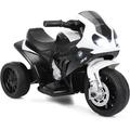 Bmw Moto Electrique pour Enfants 6 v 4Ah 1 Place, Moto à 3 Roues 3 Km/h avec Phare Lumineux,