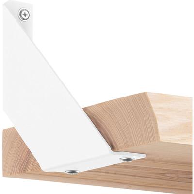 Holzbrink - Regalträger Metall Regalhalter für Wandregal, Regalwinkel weiss 150x150x30 mm, 2 Stück, Image
