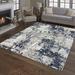 Blue 94 x 0.44 in Area Rug - Gertmenian Majestic Omari Modern Distressed Abstract Indoor Area Rug Polypropylene | 94 W x 0.44 D in | Wayfair 41475