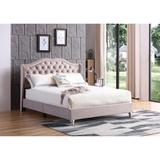 LYKE Home Delight Queen Beige Upholstered Bed