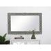 AllModern Iver Modern Mirror Wood in White | 22 H x 36 W x 2 D in | Wayfair 5E6C54AF134B4897AB49B4308101B593