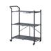 ACME Cordelia Serving Cart in Sandy Black and Dark Bronze