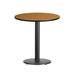 Ebern Designs Jamey 24" Round Laminate Table Top w/ 18" Round Bar Height Table Base Wood/Metal in Brown | Wayfair 8E38887D01914A08B0703FE06D9D63E4