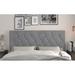 Etta Avenue™ Teen Ameer Velvet Panel Headboard Upholstered/Velvet in Gray | 45.4 H x 40.5 W x 2.4 D in | Wayfair BACDD92EEF554261BE79143738D253DD