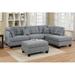 Brown/Gray/Indigo Sectional - Latitude Run® Sofa & Chaise w/ Ottoman Polyester | 35 H x 109 W x 70 D in | Wayfair 6471F22E8ECB493EA5BEE2AD2549395B