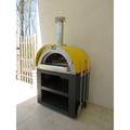 XO Appliance Stainless Steel Built-In Wood-Fired Pizza Oven Steel in Brown/Gray | 43.25 H x 39.375 W x 34.25 D in | Wayfair XOPIZZA4GI