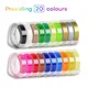 Label World-Ruban d'étiquettes multicolores pour imprimante manuelle gaufrage 3D 9mm Dymo 1610