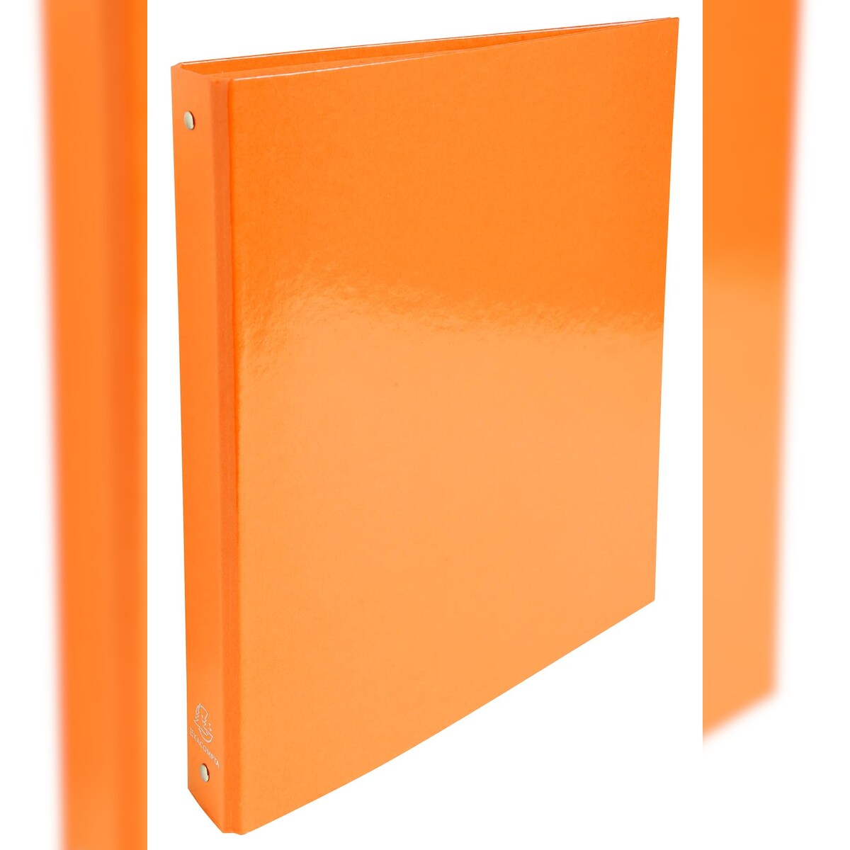 Exacompta 519294E 10x Ringbuch aus kaschiertem Karton, 4 Ringe 30mm, Rücken 40mm, 32x26cm für DIN A4 - Iderama - Orange Image