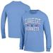 Men's Champion Light Blue Delaware State Hornets Jersey Est. Date Long Sleeve T-Shirt