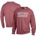 Men's ComfortWash Crimson Harvard Stack Garment Dyed Crewneck Pullover Sweatshirt