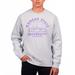 Men's Uscape Apparel Heathered Gray Kansas State Wildcats Premium Fleece Crew Neck Sweatshirt