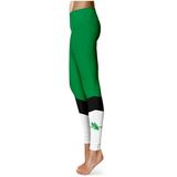 Women's Green North Texas Mean Color Block Yoga Leggings