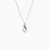 Collier Claudia Argent Blanc Oxyde De Zirconium