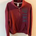 Pink Victoria's Secret Sweaters | 2/$40 Pink Victoria’s Secret Burgundy 1/4 Zip Up Large | Color: Red | Size: L