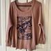 Disney Tops | Disneyland Resort Blouse | Color: Blue/Tan | Size: L