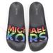 Michael Kors Shoes | Michael Kors 6 Gilmore Embellished Slide Sandals Black Multi | Color: Black | Size: 6