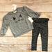 Jessica Simpson Matching Sets | Jessica Simpson Sweater & Leggings Set - New | Color: Black/Gray | Size: 4tg