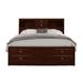 King Bed Merlot in New Merlot - Global Furniture USA LINDA-M-KB (M)