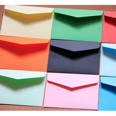 Ensemble de mini enveloppes multifonctions bricolage nouvelle série de couleurs bonbon vintage